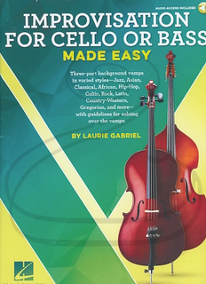 HAL LEONARD Gabriel: Improvisation for Cello or Bass Made Easy (cello/bass w/ audio access) Hal Leonard
