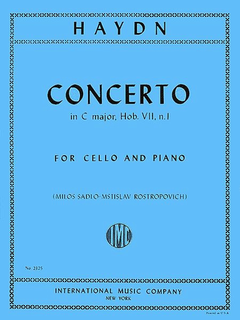 International Music Company Haydn, F.J. (Rostropovich): Concerto in C major, Hob. 7,  No.1 (cello & piano) IMC