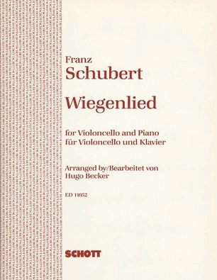 HAL LEONARD Schubert, F.: Wiegenlied Op 98 No.2 (Cello & Piano)