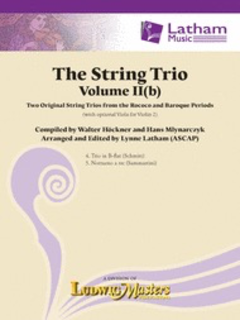 LudwigMasters Hockner, W: The String Trio Vol.2b (string trio) Ludwig Masters