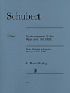 HAL LEONARD Schubert, F. (Voss, ed.): String Quartet in G major, Op.post.161, D887, urtext (2 violins, viola, and cello)