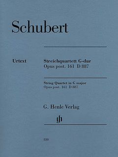 HAL LEONARD Schubert, F. (Voss, ed.): String Quartet in G major, Op.post.161, D887, urtext (2 violins, viola, and cello)