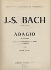 Edition Delrieu Bach (Silvy): Adagio in A minor - TRANSCRIBED (cello & piano/organ)