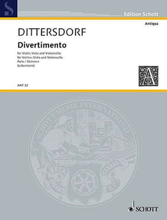 HAL LEONARD Dittersdorf, von K.D. (Lebermann, ed.): Divertimento Krebbs  131 (violin, viola, and cello)