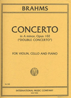 International Music Company Brahms (Fournier/Francescatti): Double Concerto in A minor, Op.102 (violin, cello, & piano reduction)