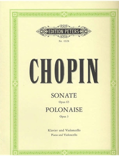 Chopin, Frederic: Sonata Op.65, Polonaise Brillante Op.3 for (Cello, Piano) PETERS