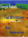 Rabbath, Francois: Two Miniatures  (bass)
