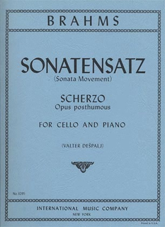 International Music Company Brahms, Johannes (Despalj): Sonatensatz-Scherzp Op.posth (cello & piano)