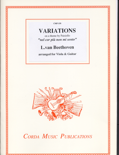 Beethoven (Gammie): Variations on a theme by Paisiello -nel cor piu non mi sento, arranged for viola and guitar by Ian Gammie