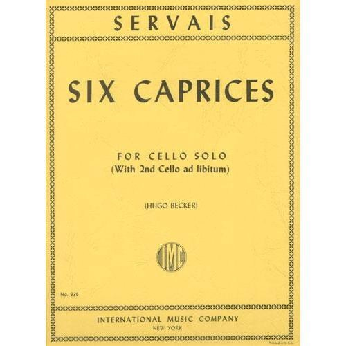 International Music Company Servais, A.F. (Becker): Six Caprices Op.11 (cello solo with 2nd cello ad libitum)