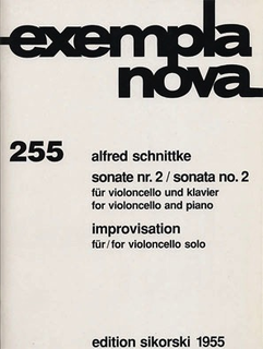 HAL LEONARD Schnittke, Alfred: Sonata No.2 (cello & piano) & improvisation No.2 for cello solo