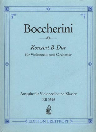 Boccherini (Grutzmacher): Cello Concerto in Bb Major (cello & piano)