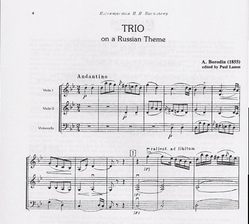 LudwigMasters Borodin, Alexander: Trio on a Russian Theme, 1855 (2 violins & cello)