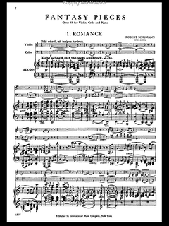 International Music Company Schumann, Robert: Fantasy Pieces Op.88 (violin, cello, piano)