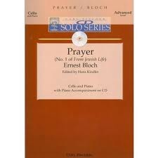 Carl Fischer Bloch: Prayer from Jewish Life (cello & piano with CD accompaniment) FISCHER