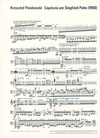 Schott Music Penderecki, Krzysztof: Capriccio for Siegfried Palm (cello solo)