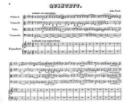 LudwigMasters Field, John: Quintet in Ab (two violins, viola, cello, piano)
