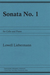 Carl Fischer Liebermann, Lowell: Sonata No.1 Op.3 (cello & piano)