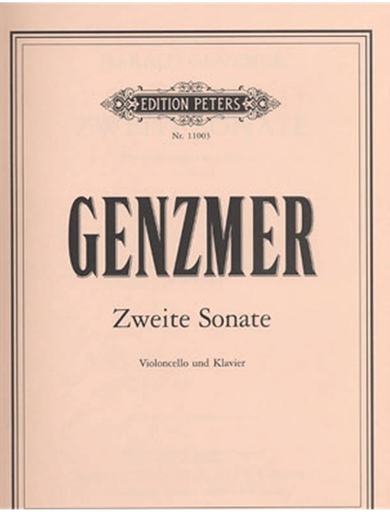 Genzmer, Harald: Zweite Sonate (cello & piano)