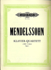 Mendelssohn, F.: Piano Quartet in C minor, Op.1 (violin, viola, cello, piano)