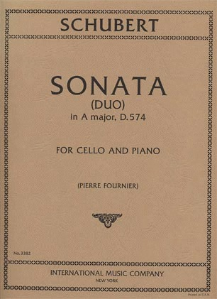 International Music Company Schubert, Franz (Fournier): Duo Sonata D.574 a (cello & piano)