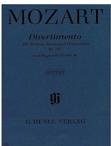 HAL LEONARD Mozart, W.A.: Divertimento in Eb, K563, urtext (violin, viola & cello)