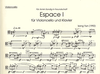 Carl Fischer Yung, Isang Espace 1 (cello & piano)