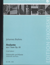 HAL LEONARD Brahms, J.: Andante from Op. 83 (cello & piano)