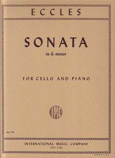 International Music Company Eccles, Henry: Sonata in G minor (cello & piano) IMC