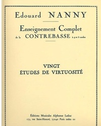 Nanny, Edouard: 20 Virtuoso Etudes (bass)