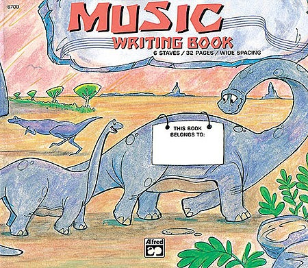 Alfred Music Alfred's Music Writing Book - Dinosaur, Alfred Music