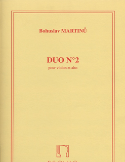 HAL LEONARD Martinu, Bohuslav: Duo #2 for Violin & Viola