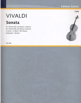 HAL LEONARD Vivaldi, Antonio: Sonata in E minor for Cello & Basso continuo (cello & piano)