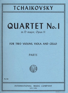 International Music Company Tchaikovsky: Quartet No. 1 in D major, Opus 11 for string ensembles without piano