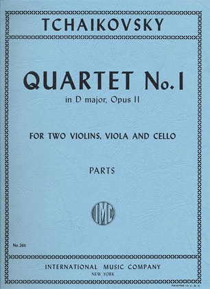International Music Company Tchaikovsky, P.I.: Quartet No.1 in D Major Op.11 (string quartet)