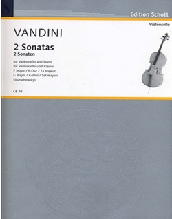 HAL LEONARD Vandini, A. (Stutschewsky): 2 Sonatas, F Major - G Major (cello, and piano)