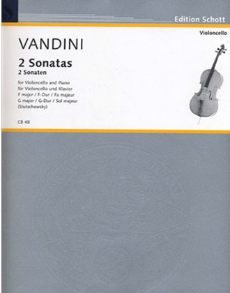 HAL LEONARD Vandini, A. (Stutschewsky): 2 Sonatas, F Major - G Major (cello, and piano)
