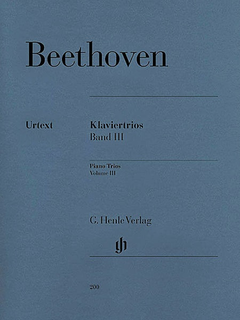 HAL LEONARD Beethoven, L.van (Klugmann, ed.): Piano Trios, Vol.3, urtext  (violin, cello, and piano)