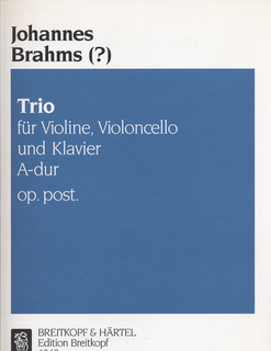 Brahms, Johannes: Piano Trio in A major, Op.post. (violin, Cello, Piano)