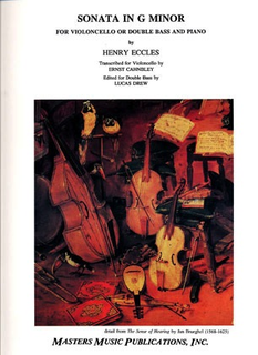 LudwigMasters Eccles, Henry (Cahnbley): Sonata in g minor (cello & piano)