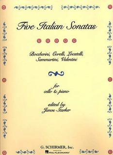 HAL LEONARD Starker, J. (ed)5 Italian Sonatas (cello & piano)