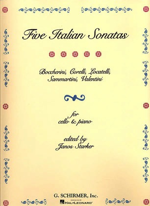 HAL LEONARD Starker, J. (ed)5 Italian Sonatas (cello & piano)