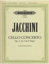 Jacchini, Giuseppe Maria: Cello Concerto Op.4 No.9 (cello & piano)