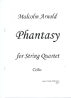 Arnold, Malcolm: Phantasy, Vita Abundans (string quartet) score and parts