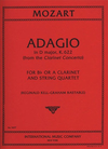 International Music Company Mozart, W.A.: Adagio in D major K.622 (clarinet, 2 violins, viola, cello)