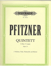 Pfitzner, Hans: Quintett in C major, Op.23 (2 violins, viola, cello, piano)