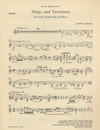 Amram, David: Dirge and Variations (violin, cello & piano)
