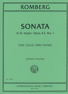 International Music Company Romberg (Jansen & Solow): Sonata No.1 in Bb Major, Op.43 (cello & piano)