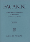 HAL LEONARD Paganini, N. (de Barbieri): 60 Variations on Barucaba, Op. 14 (violin & guitar)