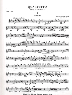 LudwigMasters Dvorak, Antonin: Piano Quartet In Eb major Op.87 (violin, viola, cello, piano)